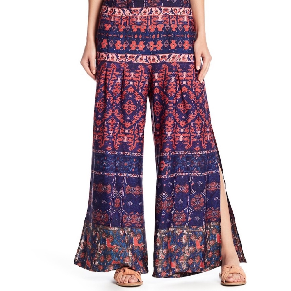 new ❦ Raga ❦ Dream Side Slit Beach Pants ❦ Indigo - Picture 11 of 12